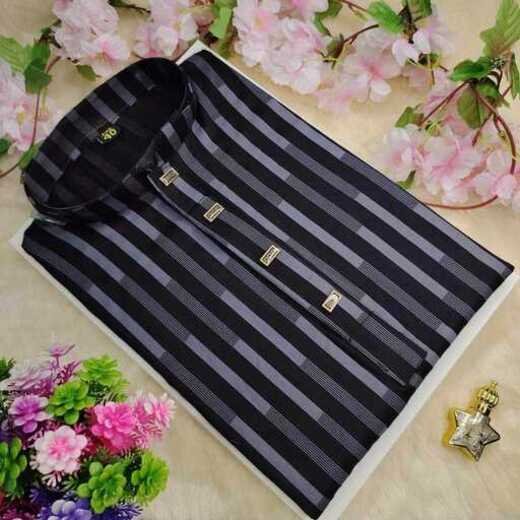 New Collection: Stylish Striped Soft Cotton Punjabi