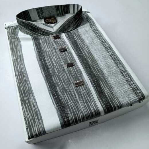 New Collection: Stylish Striped Soft Cotton Punjabi