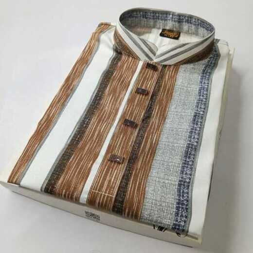 New Collection: Stylish Striped Soft Cotton Punjabi